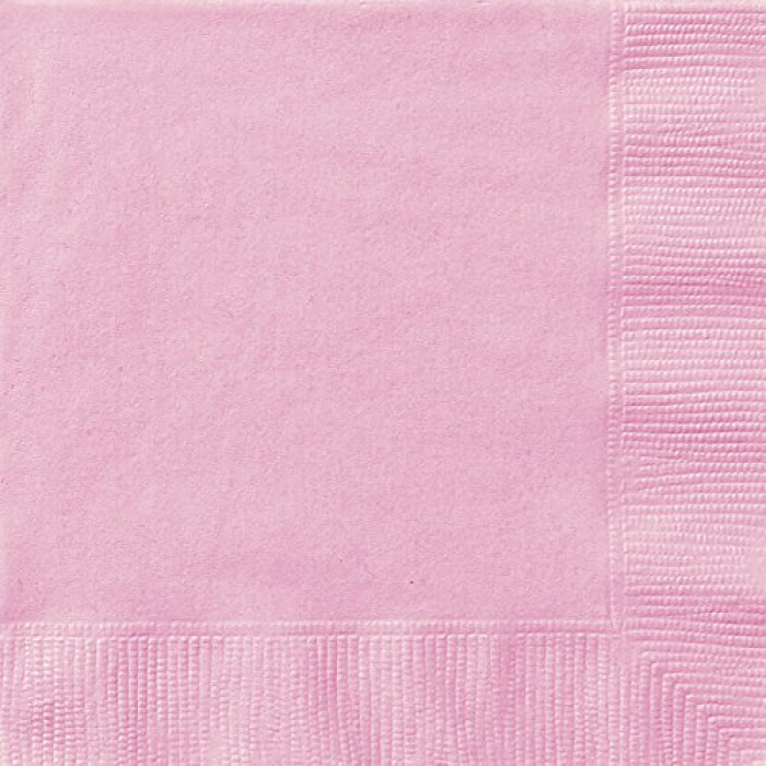 Guardanapos Liso Rosa Claro 33cm - Pack.20 - Image 1