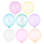 Balão Crystal Clear Transparente Violeta  46cm - Image 3
