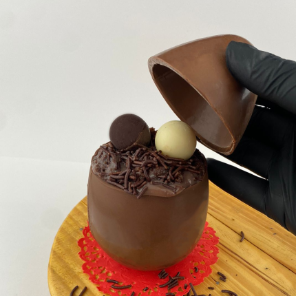 Molde de Chocolate Especial 3 Partes - Ovo Copo de Colher da Páscoa
