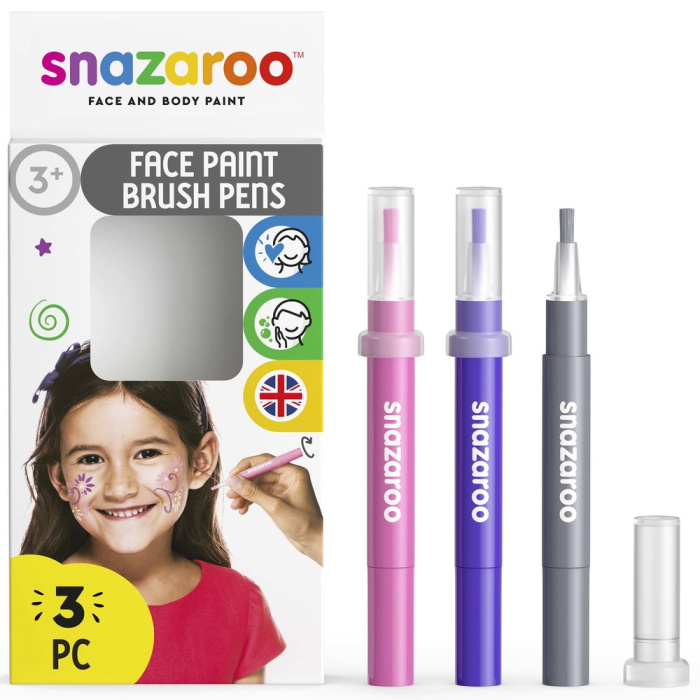 Caneta Pintura Facial Fantasia Pack 3 - Snazaroo - Image 1