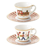 Conjunto 2 Chavenas e Pires Café Comboio de Natal