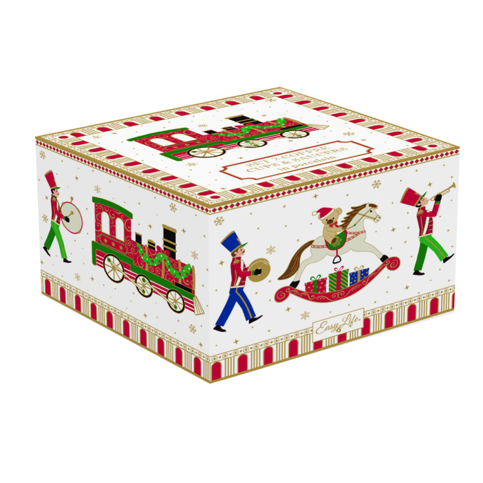Conjunto 2 Chavenas e Pires Café Comboio de Natal - Image 2