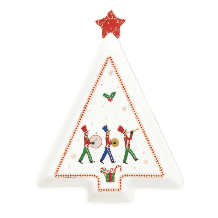 Prato de Servir Arvore Natal - 21cm - Image 1