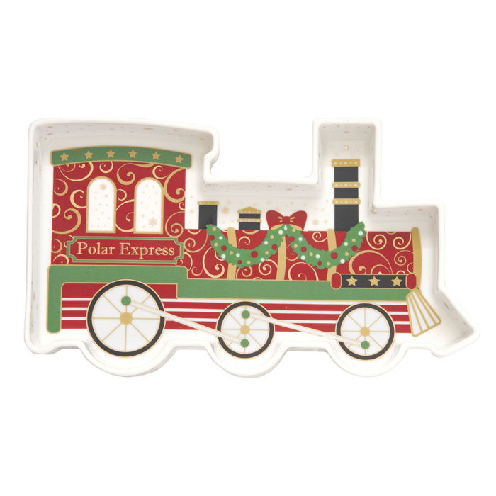 Prato Comboio de Natal - 25cm - Image 1