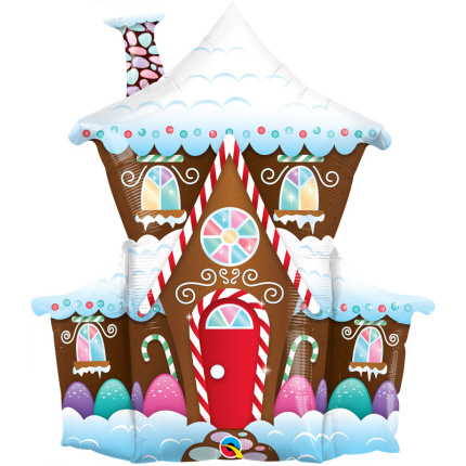 Balão Natal Casa Gingerbread - 94cm