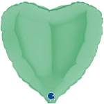 Balão Coração Menta Pastel - 46cm