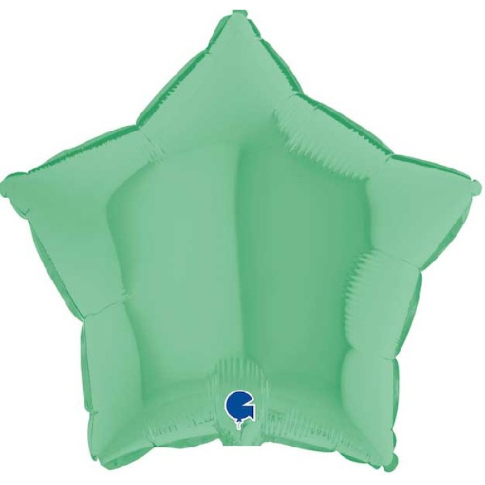 Balão Estrela Menta Pastel Mate - 46cm - Image 1