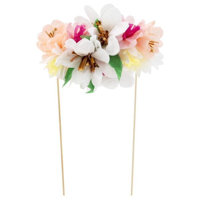 Topo Bolo Grinalda de Flores - Image 3