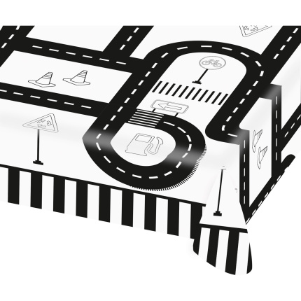 Toalha de Mesa Pista de Carros 120x180cm