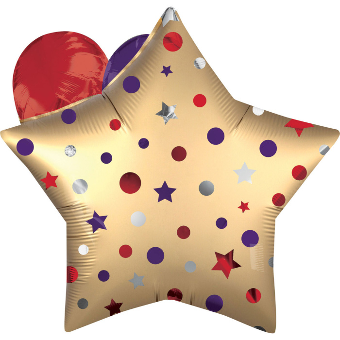 Balão Estrela 3D HAPPY BIRTHDAY - 71cm - Image 3