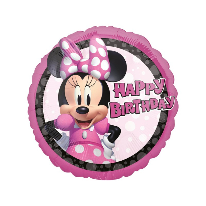 Balão Minnie Happy Birthday 48cm - Image 1