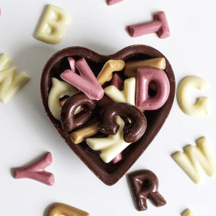 Forma Chocolate Acetato Simples - Bombom Alfabeto