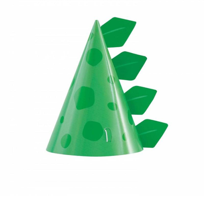 Chapéu Papel Cone Dinossauros - Pack.8 - Image 1
