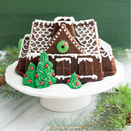 Forma de Bolo NatalBundt Gingerbread House - NORDIC WARE - 24 x 18 cm