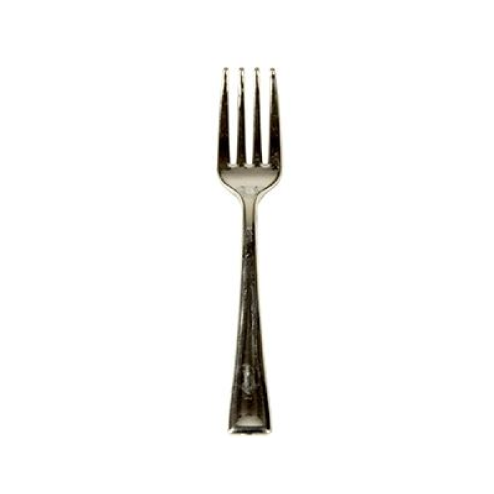Mini Garfo Cocktail Prateado 10 cm - Pack.50 - Image 1
