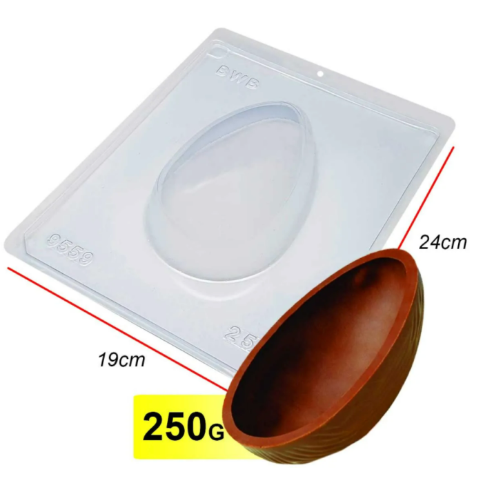 Molde de Chocolate Especial 3 Partes - Ovo Chocolate Casca Grossa 250g - Image 2