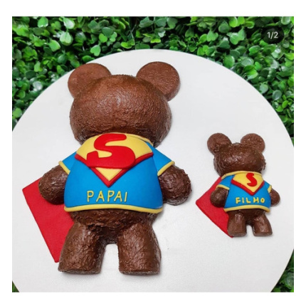 Molde de Chocolate Especial 3 Partes - Urso Grande