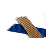 Velas Altas Azuis e Douradas 18cm - Pack 16 - Image 2