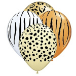 Animais Selva Balão Latex Impresso - 30cm (vendido á unidade)