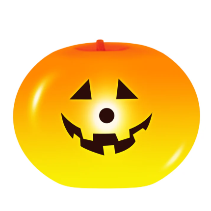 Balão Abóbora com Luz LED Halloween 25cm