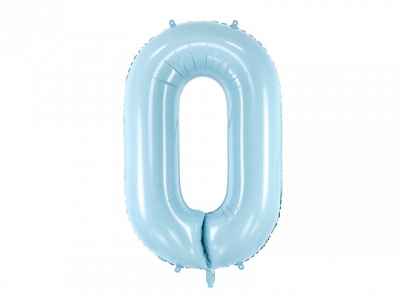Balão Número Grande Azul Claro - 86cm - Image 3