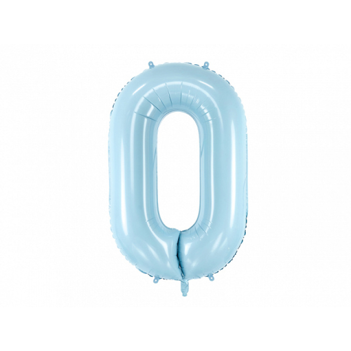 Balão Número Grande Azul Claro - 86cm - Image 3