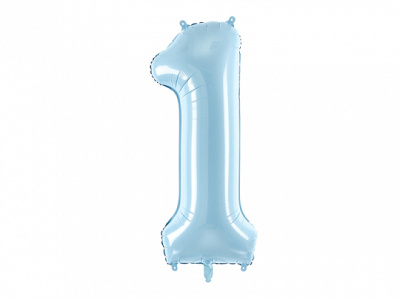 Balão Número Grande Azul Claro - 86cm - Image 4