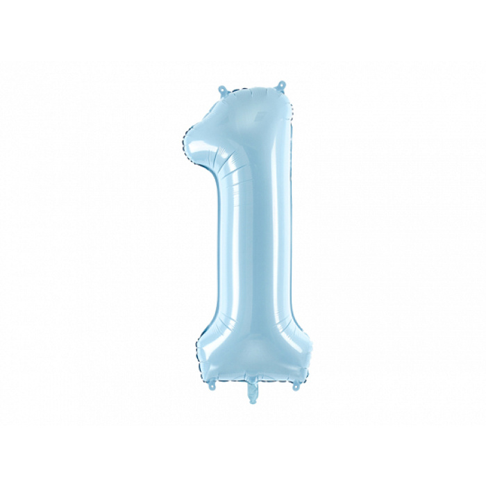 Balão Número Grande Azul Claro - 86cm - Image 4