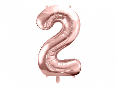 Balão Número Grande Rose Gold - 86cm - Image 6