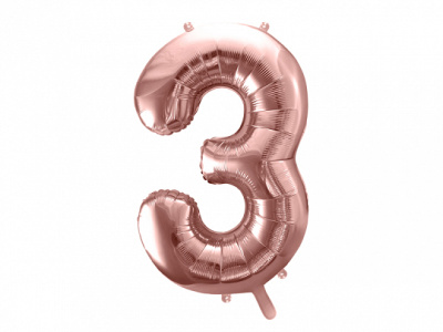 Balão Número Grande Rose Gold - 86cm - Image 7