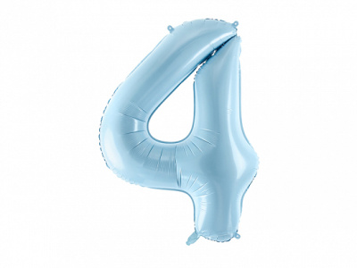 Balão Número Grande Azul Claro - 86cm - Image 7
