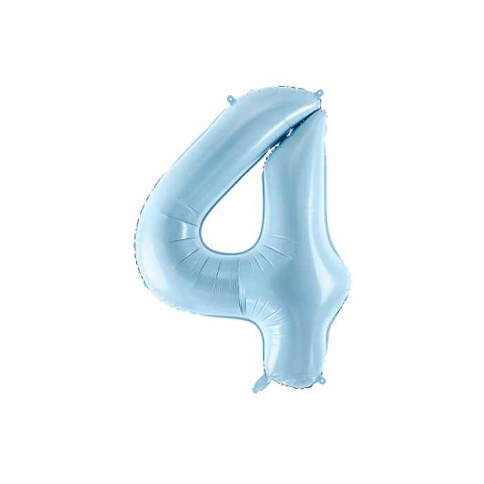 Balão Número Grande Azul Claro - 86cm - Image 7