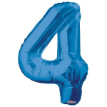 Balão Número Grande Azul Royal - 86cm - Image 7