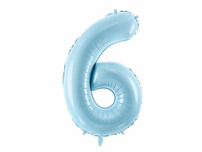 Balão Número Grande Azul Claro - 86cm - Image 9