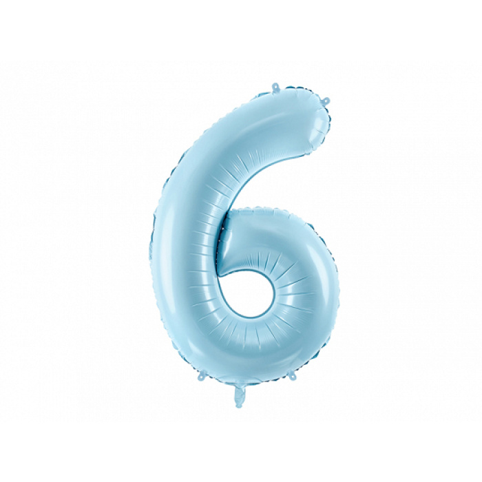 Balão Número Grande Azul Claro - 86cm - Image 9
