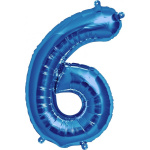 Balão Número Grande Azul Royal - 86cm - Image 9