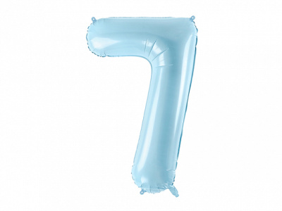 Balão Número Grande Azul Claro - 86cm - Image 10