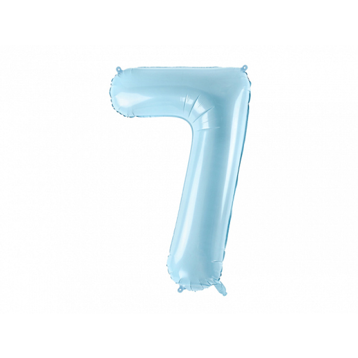Balão Número Grande Azul Claro - 86cm - Image 10