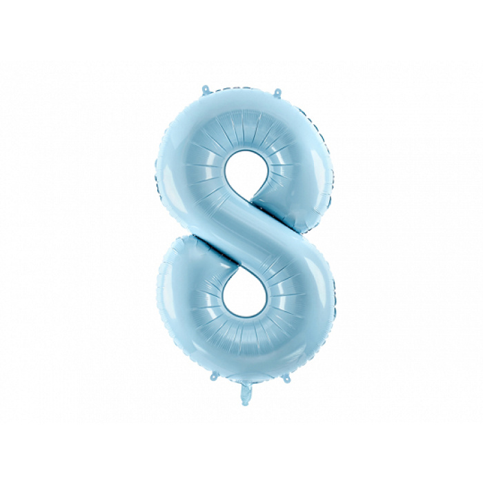 Balão Número Grande Azul Claro - 86cm - Image 11