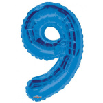 Balão Número Grande Azul Royal - 86cm - Image 12