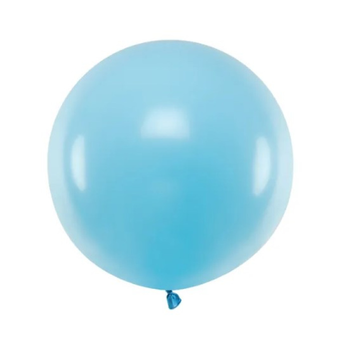 Balão Látex Azul Pale - 60cm - Image 1