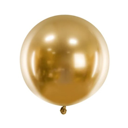 Balão Látex Cromado Ouro - 60cm