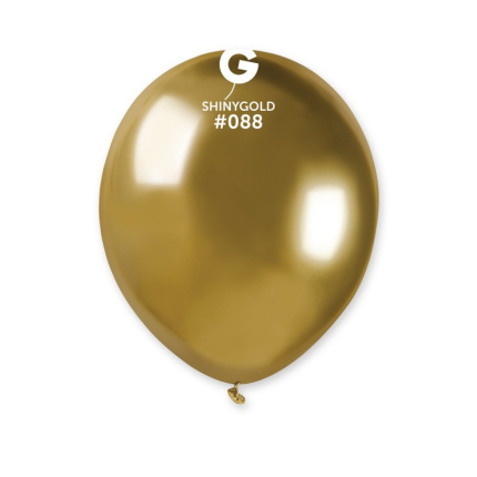 Balão Latex Cromado Ouro - 13cm ( Saco 100 )