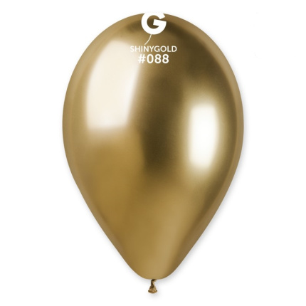 Balão Latex Cromado Ouro - 30cm