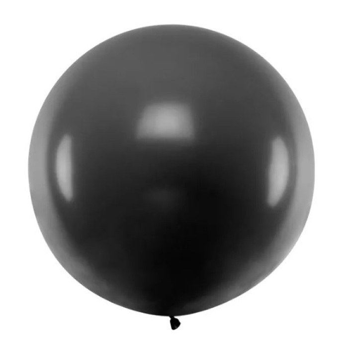 Balão Látex Preto - 100cm - Image 1
