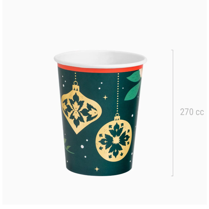 Copos Flor de Natal - Pack.6 - Image 5