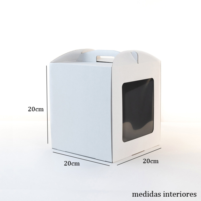 Caixa Bolo Alta Janela - 20x20x20cm - Image 1