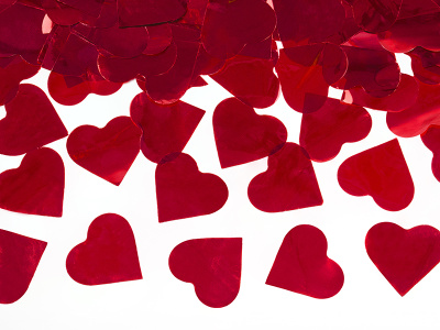 Canhão Confettis Coração Vermelho - 40cm