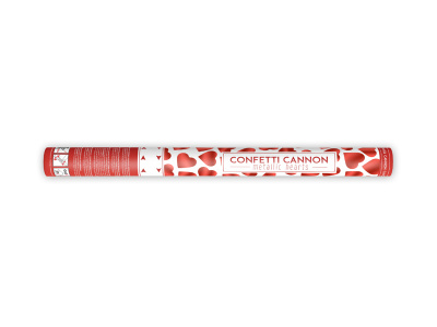 Canhão Confettis Coração Vermelho - 60cm - Image 2