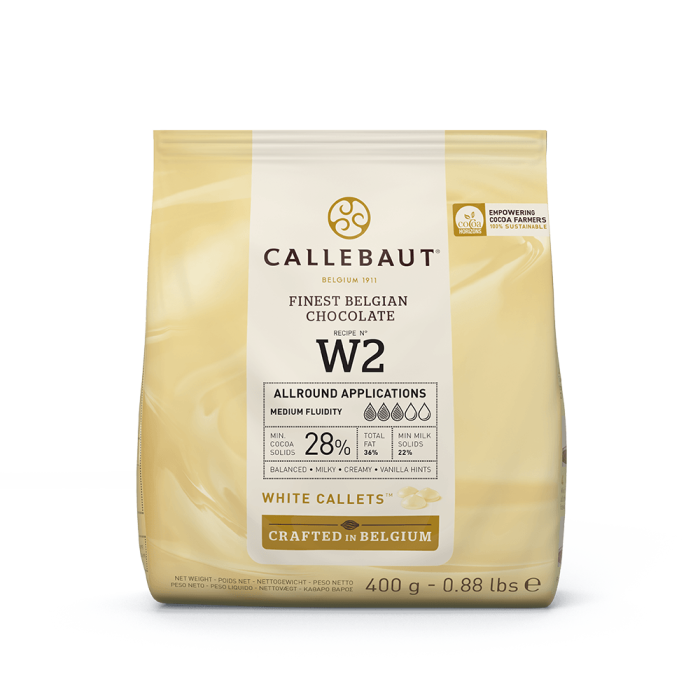 Chocolate Callebaut Branco W2 - 400gr - Image 1